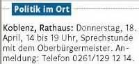 rz 18.4.2013, S. 20 Sprechstunde